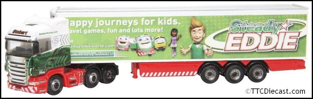 Oxford NSHL16FR Scania Highline Fridge Trailer Steady Eddi - N Gauge