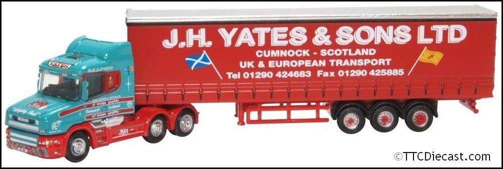 Oxford NTCAB008 Scania T Cab Curtainside J H Yates & Sons