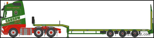 Oxford NVOL4007 Volvo FH4 Semi Low Loader Cadzow - N Gauge