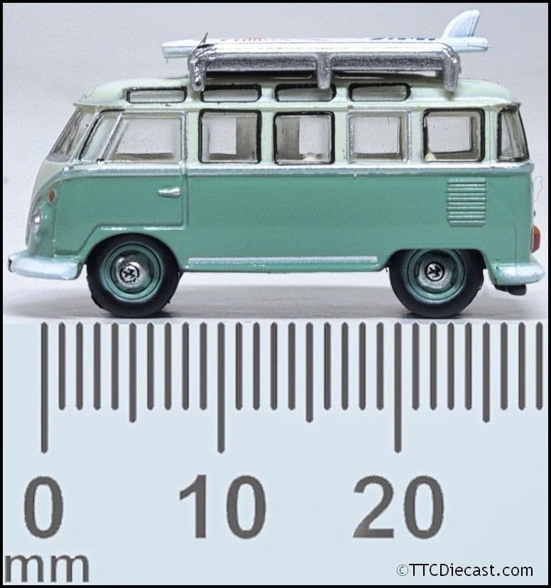Oxford NVWS005 VW T1 Samba Bus Turquoise/Blue White 1/148 Scale