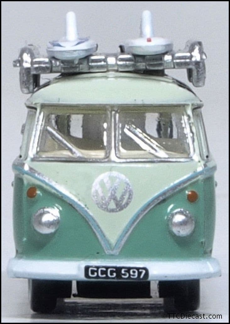 Oxford NVWS005 VW T1 Samba Bus Turquoise/Blue White 1/148 Scale