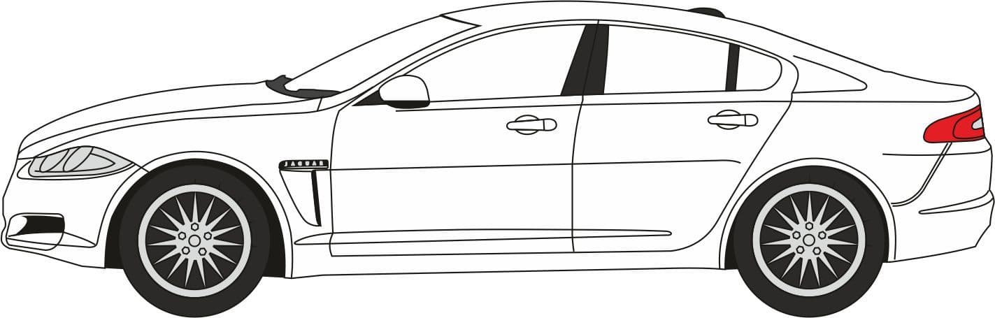 Oxford NXF005 Jaguar XF Polaris White 1/148 Scale