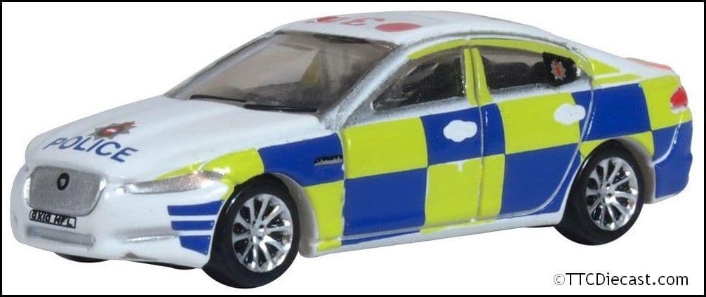 Oxford NXF008 Jaguar XF Police 1:148 Scale