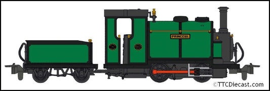Peco / Kato 51-251f Small England Loco 'PRINCESS', Green OO-9 Scale