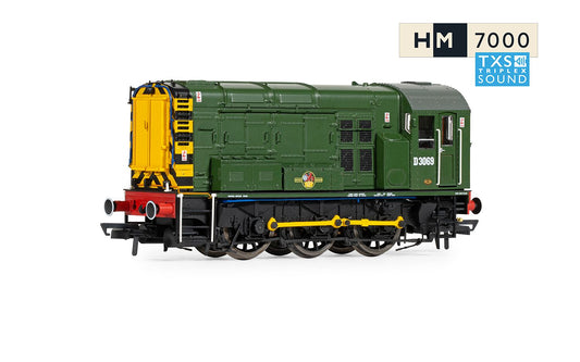 Hornby R30301TXS BR, Class 08, 0-6-0, D3069, Era 5 (Sound Fitted), OO Gauge
