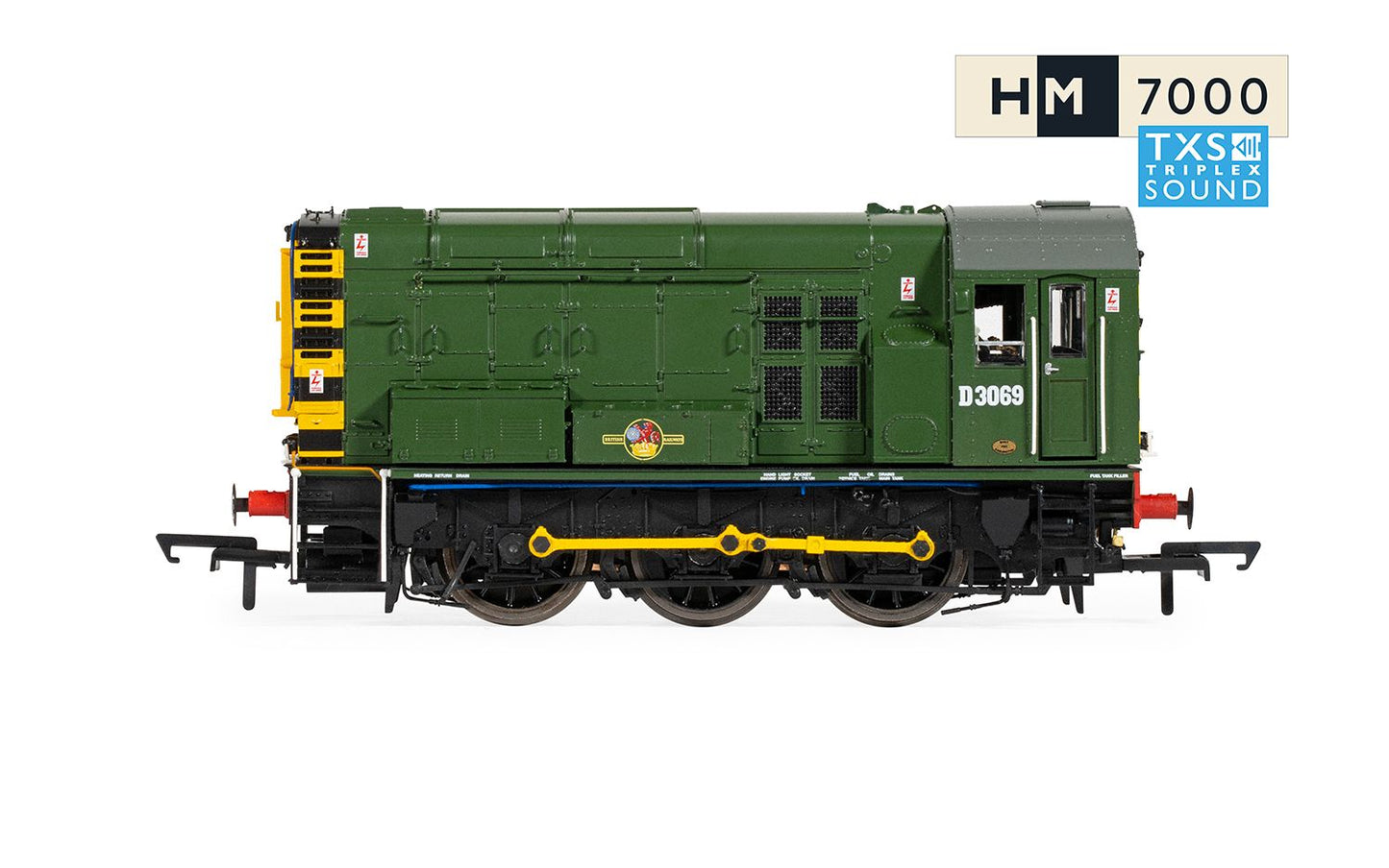 Hornby R30301TXS BR, Class 08, 0-6-0, D3069, Era 5 (Sound Fitted), OO Gauge