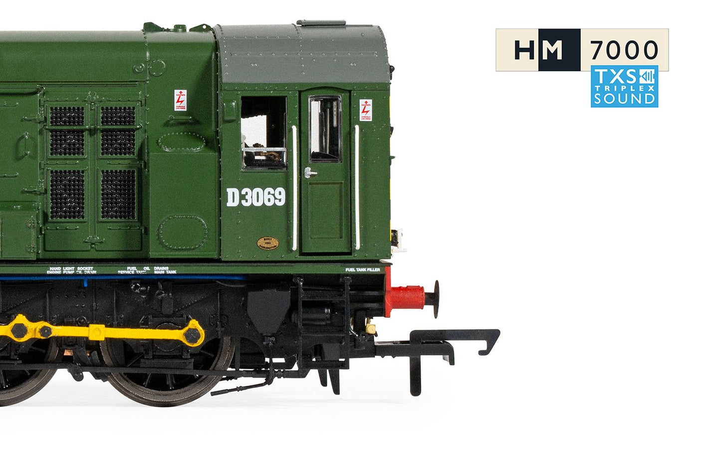 Hornby R30301TXS BR, Class 08, 0-6-0, D3069, Era 5 (Sound Fitted), OO Gauge