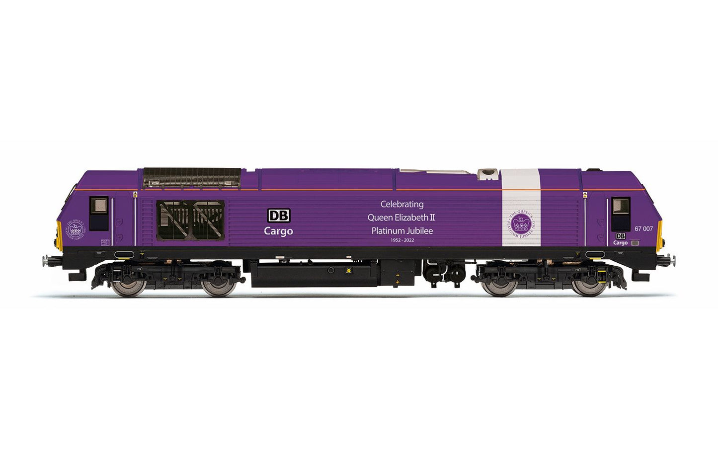 Hornby R30333 DB Cargo, Class 67, Bo-Bo, 67007 'Queen's Jubilee', Era 11 - OO Gauge