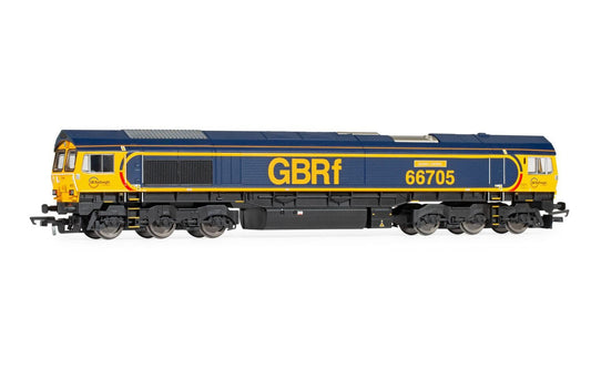 Hornby R30334 GBRf, Class 66, Co-Co, 66705 'Golden Jubilee', Era 9. OO Gauge