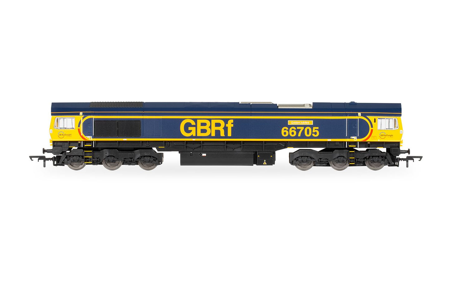 Hornby R30334 GBRf, Class 66, Co-Co, 66705 'Golden Jubilee', Era 9. OO Gauge