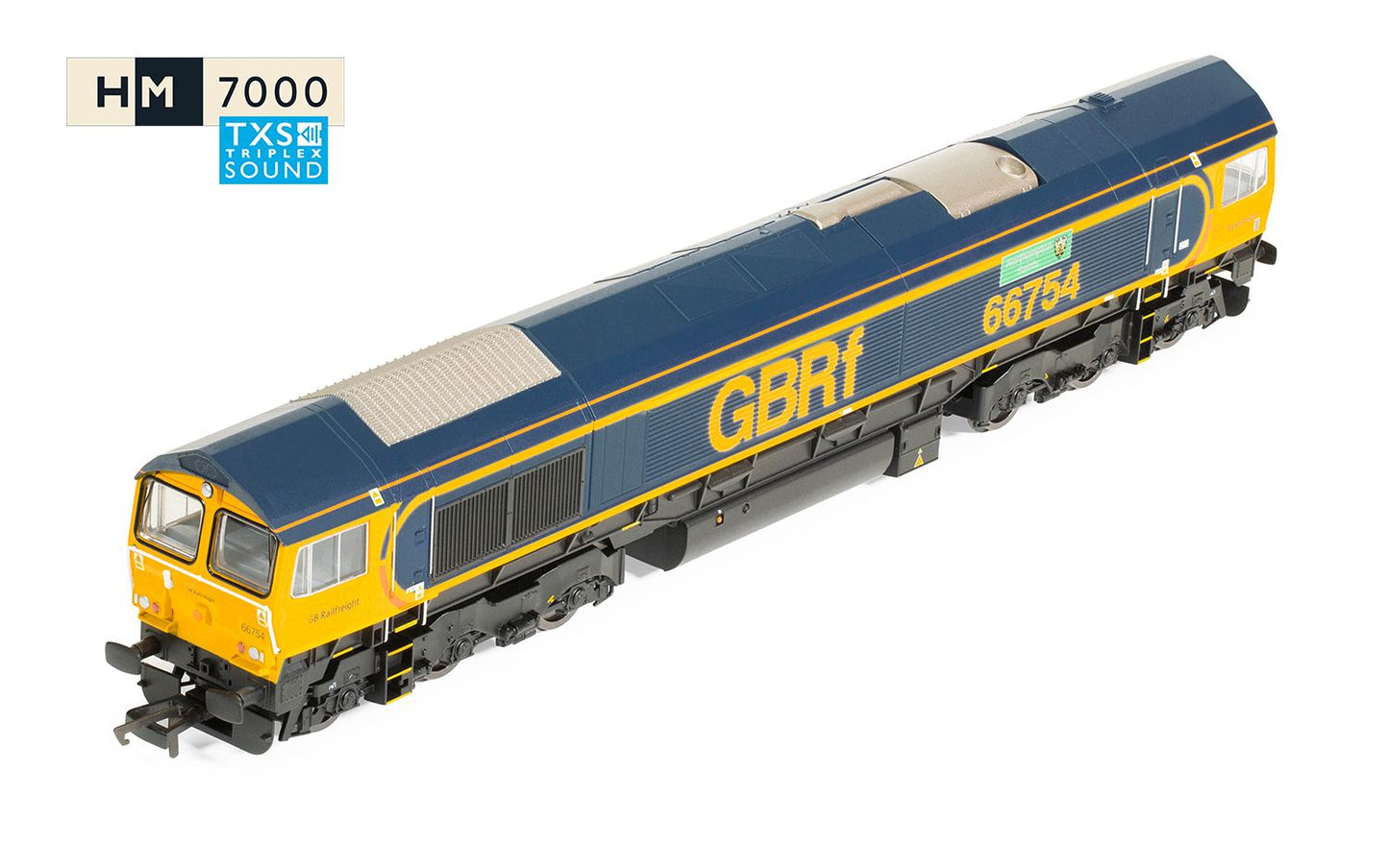 Hornby R30353TXS GBRf, Class 66 66754 'Northampton Saints' - Era 11 (Sound) - OO Gauge