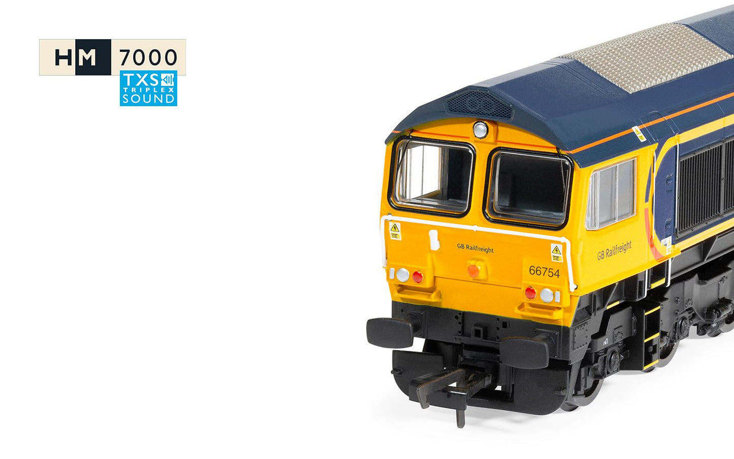 Hornby R30353TXS GBRf, Class 66 66754 'Northampton Saints' - Era 11 (Sound) - OO Gauge