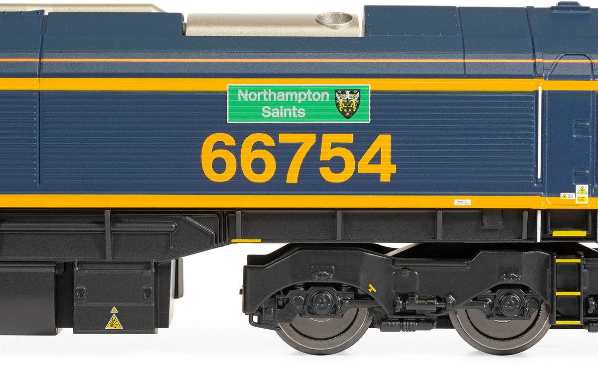 66754 Hornby R30353TXS GBRf, Class 66 66754 'Northampton Saints' - Era 11 (S ...