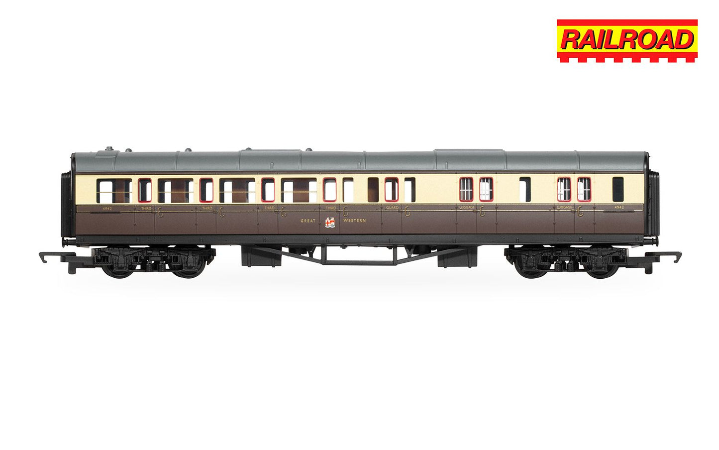 Hornby R30376 RailRoad GWR, Class 1000, 'County of Merioneth' Train Pack - Era 3, OO Gauge