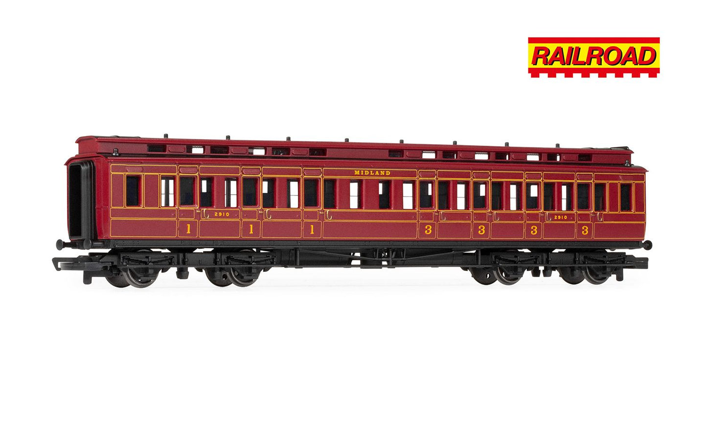 Hornby R30377 RailRoad MR Class 4P Compound Train Pack - Era 3, OO Gauge