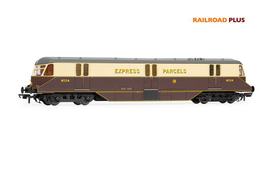 Hornby R30384 RailRoad Plus GWR, Bo-Bo, No. 34 Parcels Car, Era 3, OO Gauge