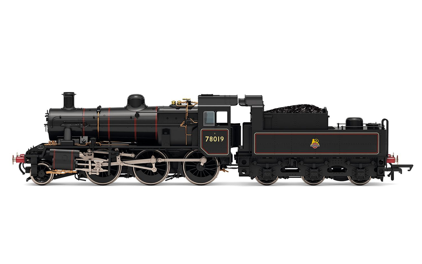 Hornby R30390 BR Standard 2MT - Early BR - Lined 78019 NE 12D, OO Gauge