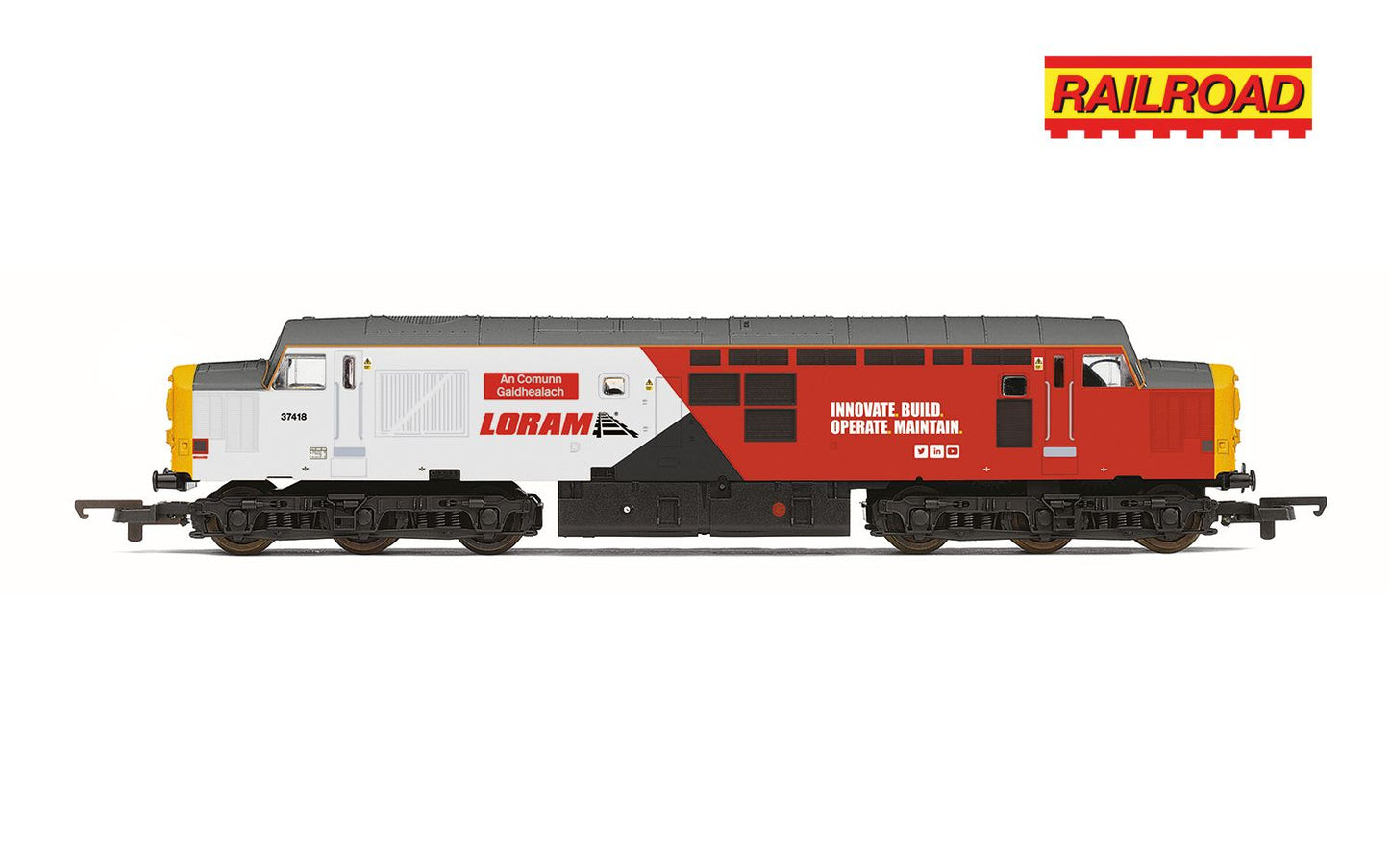 Hornby R30436 RailRoad - Loram - Class 37 - 'An Comunn Gaidhealach' 37418 OO Gauge *PRE ORDER £85.49*