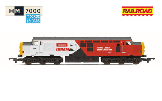 Hornby R30436TXS RailRoad - Loram - Class 37 - 'An Comunn Gaidhealach' 37418 (DCC Sound Fitted) OO Gauge *PRE ORDER £134.99*
