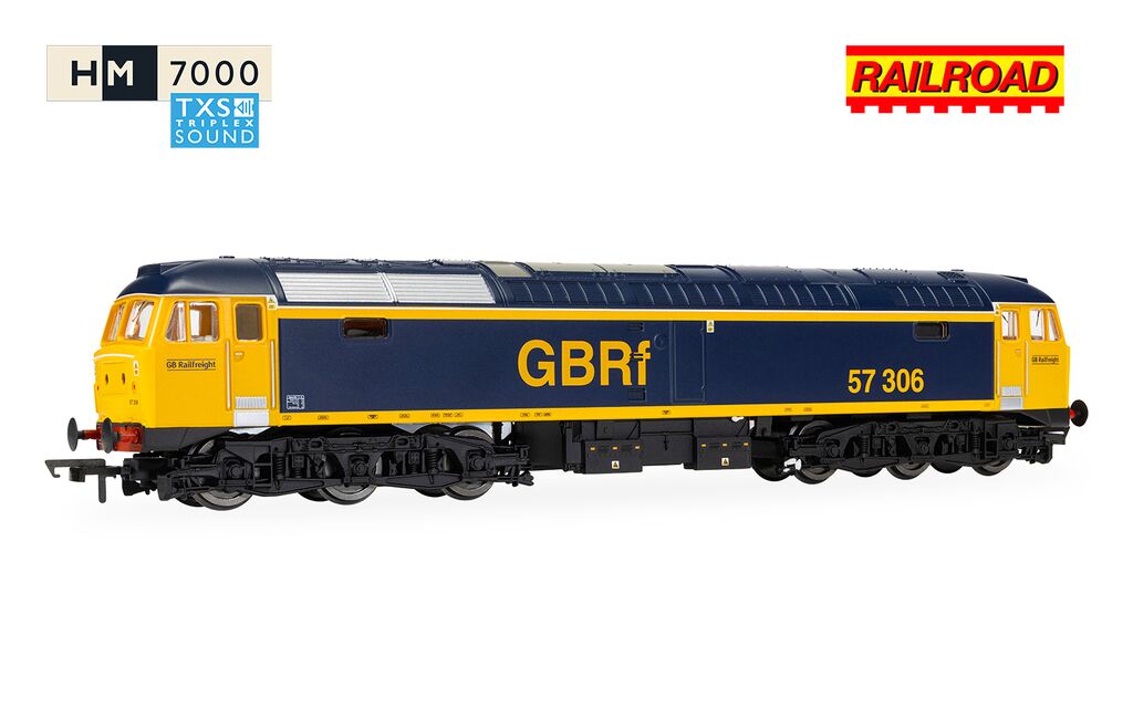 Hornby R30441TXS RailRoad GBRf Class 57 57306 - Sound Fitted OO Gauge