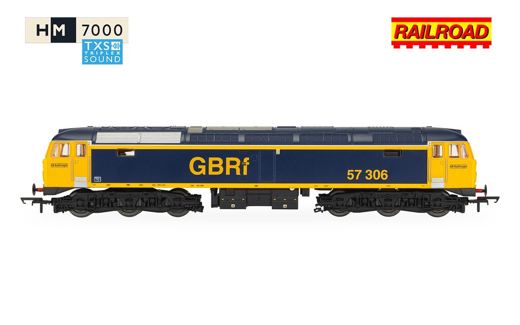 Hornby R30441TXS RailRoad GBRf Class 57 57306 - Sound Fitted OO Gauge