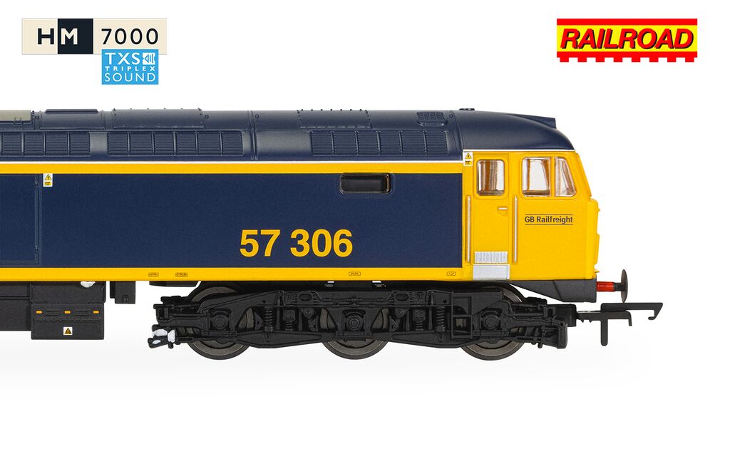 Hornby R30441TXS RailRoad GBRf Class 57 57306 - Sound Fitted OO Gauge