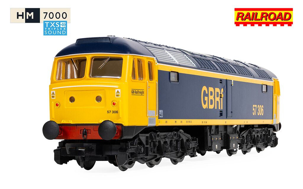 Hornby R30441TXS RailRoad GBRf Class 57 57306 - Sound Fitted OO Gauge