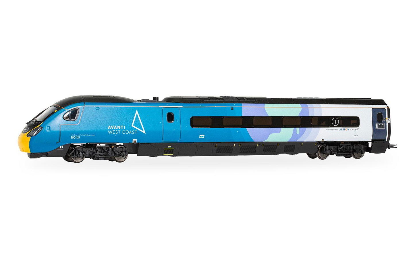 Hornby R30444 Avanti West Coast Class 390 COP26 4 Car Train Pack 390121, OO - PRE ORDER £305.99