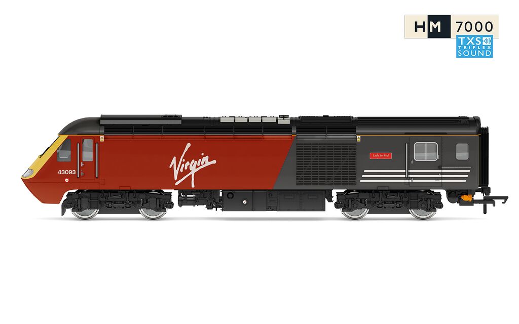 Hornby R30463TXS Virgin Class 43 HST Lady in Red Train Pack - Sound Fitted OO Gauge *PRE ORDER £404.99*