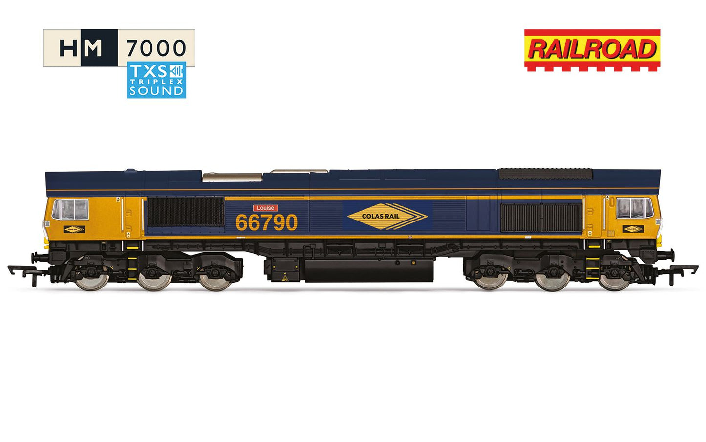 Hornby R30533TXS RailRoad Colas Class 66 Louise 66790 - Sound Fitted OO Gauge *PRE ORDER £134.99*