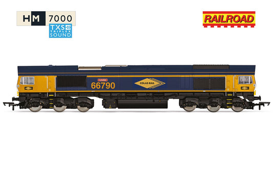 Hornby R30533TXS RailRoad Colas Class 66 Louise 66790 - Sound Fitted OO Gauge *PRE ORDER £134.99*