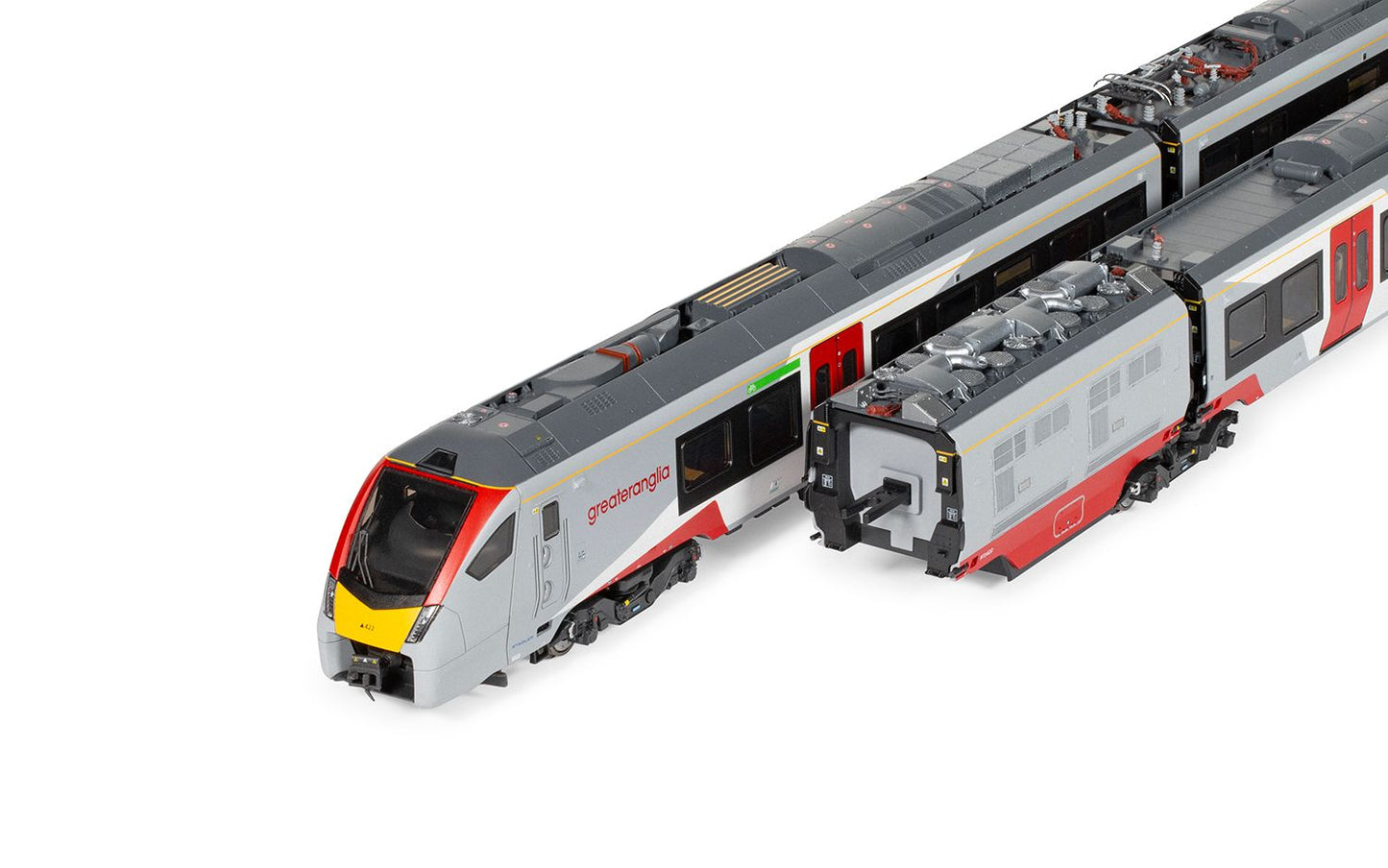 Hornby R3964 Greater Anglia, Class 755/4 'Flirt' 4 Car Train Pack - Era 11