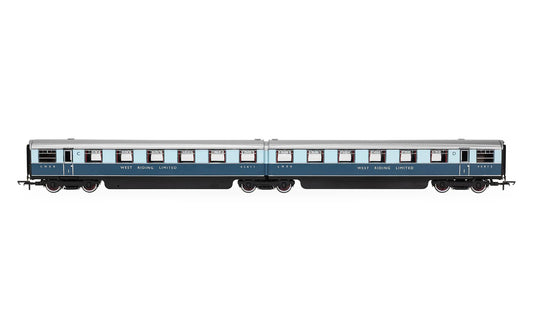 Hornby R40478 LNER West Riding Limited Double Open First Articulated Coach pack OO Gauge