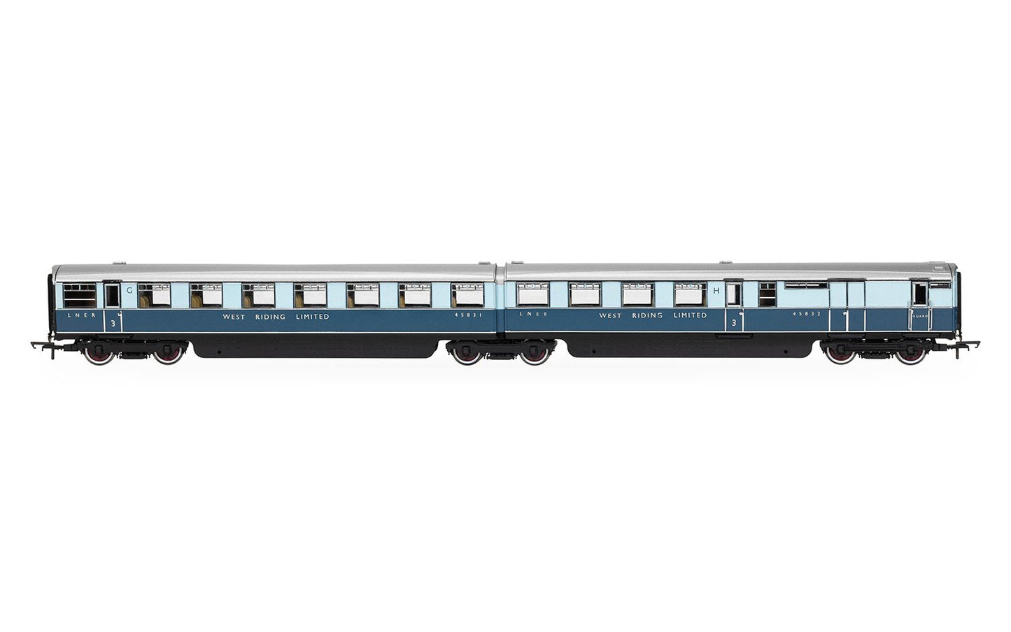 Hornby R40480 LNER West Riding Limited Open Third & Brake Third Articulated Coach pack OO Gauge *PRE ORDER £134.99*