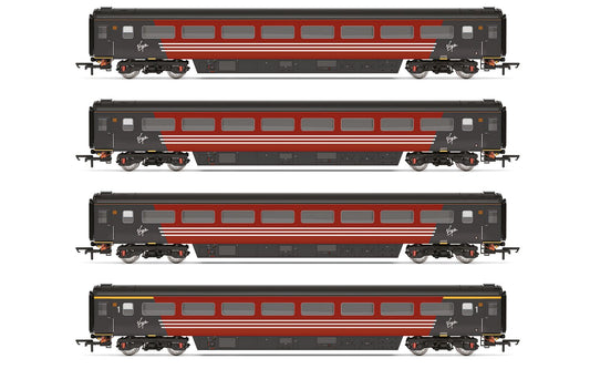 Hornby R40569 Virgin Mk3 Coach Pack (TS 42176, TS 42177, TS 42105 & TF 41059) OO Gauge *PRE ORDER £179.99*
