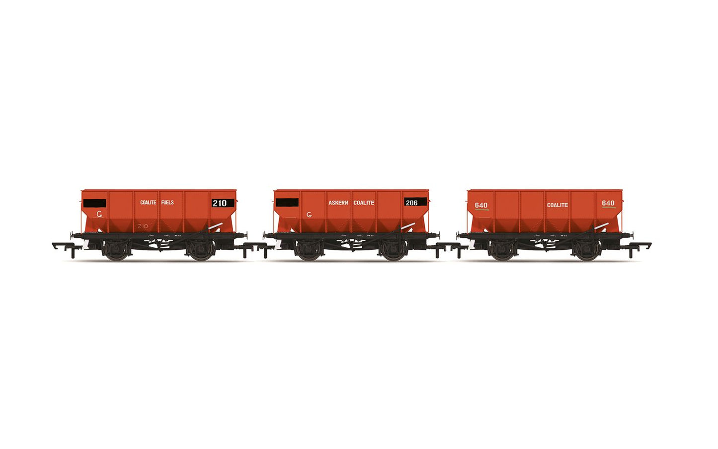Hornby R60345 Grimethorpe Coalite 21 Tonne Hopper Wagon Triple Pack 206 210 and 640 OO Gauge *PRE ORDER £53.99*
