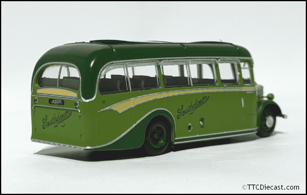 Rapido 920011 Bedford OB Duple Vista, Southdown, TTCDIECAST EXCLUSIVE, 1:76 Scale