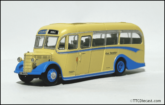 Rapido 920012 Bedford OB Duple Vista, East Yorkshire, TTCDIECAST EXCLUSIVE, 1:76 Scale