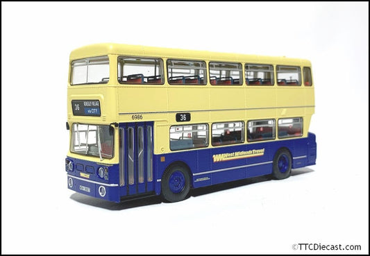 Rapido 901011, Leyland Fleetline, West Midlands Travel, 6986, 36 KERESLEY CITY VIA CITY