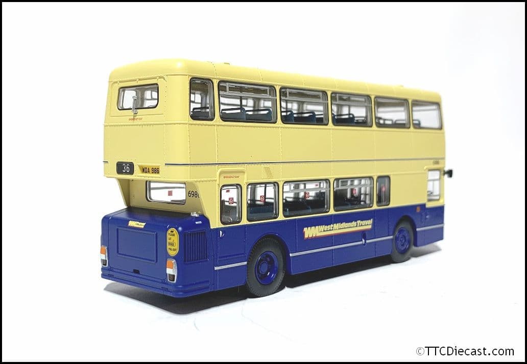 Rapido 901011, Leyland Fleetline, West Midlands Travel, 6986, 36 KERESLEY CITY VIA CITY