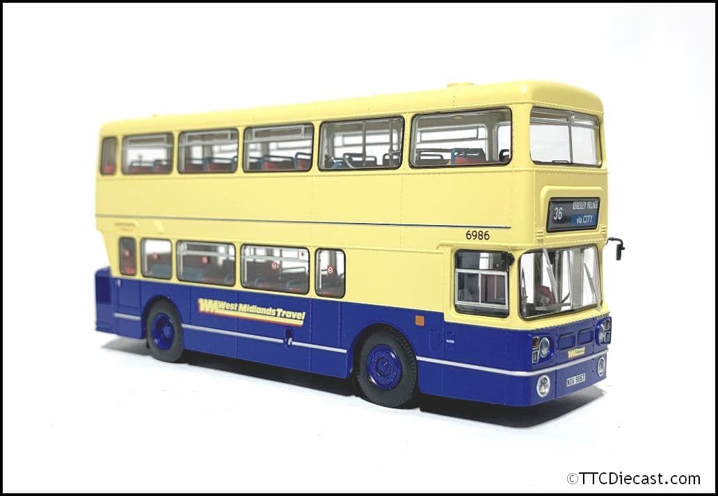 Rapido 901011, Leyland Fleetline, West Midlands Travel, 6986, 36 KERESLEY CITY VIA CITY
