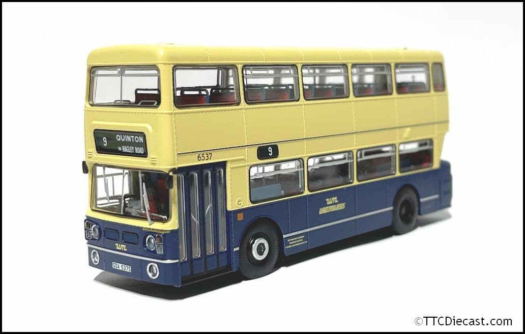 Rapido 901022, Leyland Fleetline, West Midlands PTE, 6537, 9 QUINTON *TTCDIECAST EXCLUSIVE*