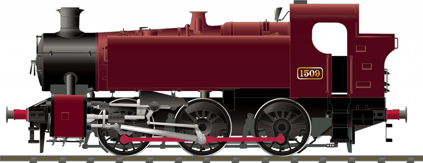 Rapido 904006 BR 15xx Pannier Tank - 1509 NCB Maroon - OO Gauge