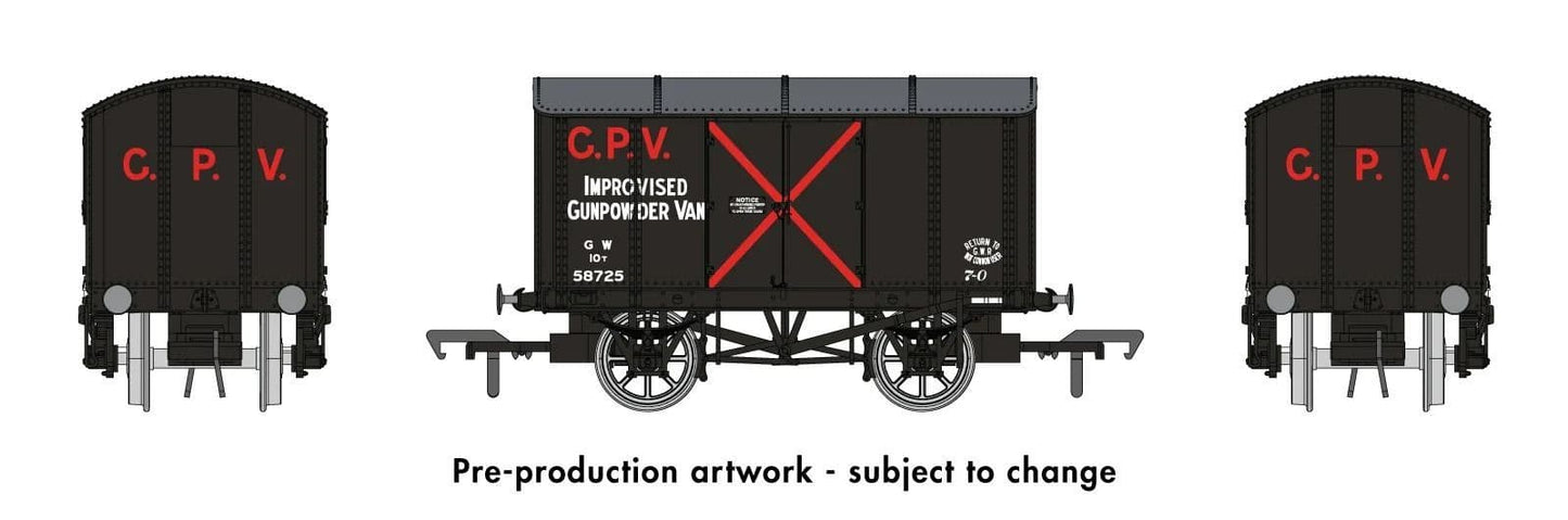 Rapido 908012 Iron Mink No.58725 - GWR Improvised Gunpowder Van (as preserved)