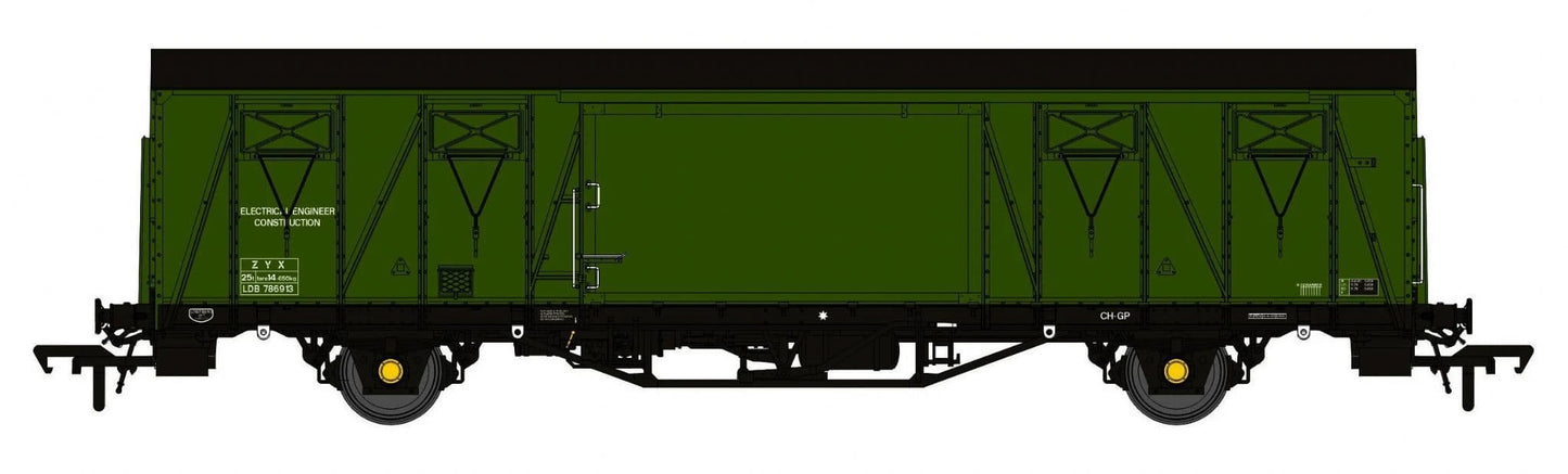 Rapido 910011 VIX Ferry Van - Dia. 1/227, ZYX No. LDB786913, Engineers olive
