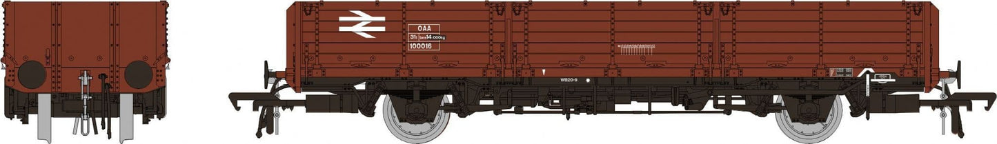 Rapido 915005 BR Open OAA Wagon No. 100016, BR bauxite - OO Gauge