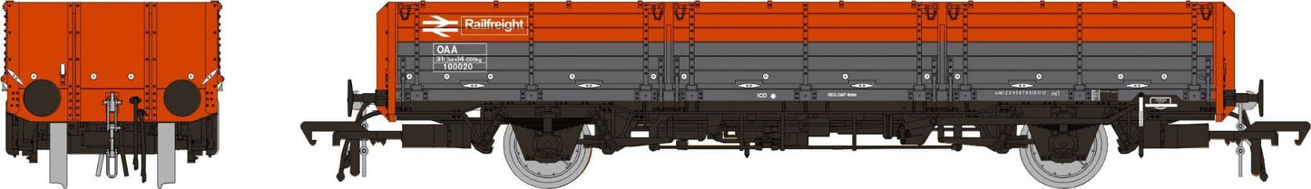 Rapido 915009 BR Open OAA Wagon No. 100020, Railfreight red/grey - OO Gauge