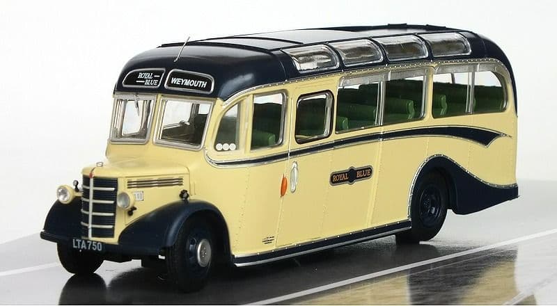 Rapido 920004 Bedford OB Duple Vista, Royal Blue Coach Services, 1:76 ...