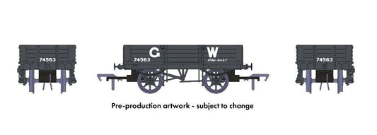 Rapido 925003 GWR Four-Plank open No.74563 (Large GW livery)