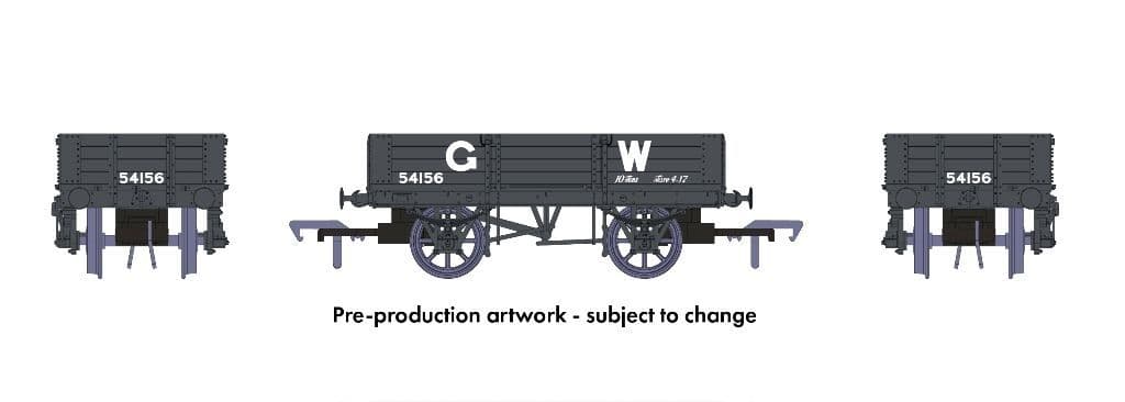 Rapido 925004 GWR Four-Plank open No.54156 (Large GW livery)